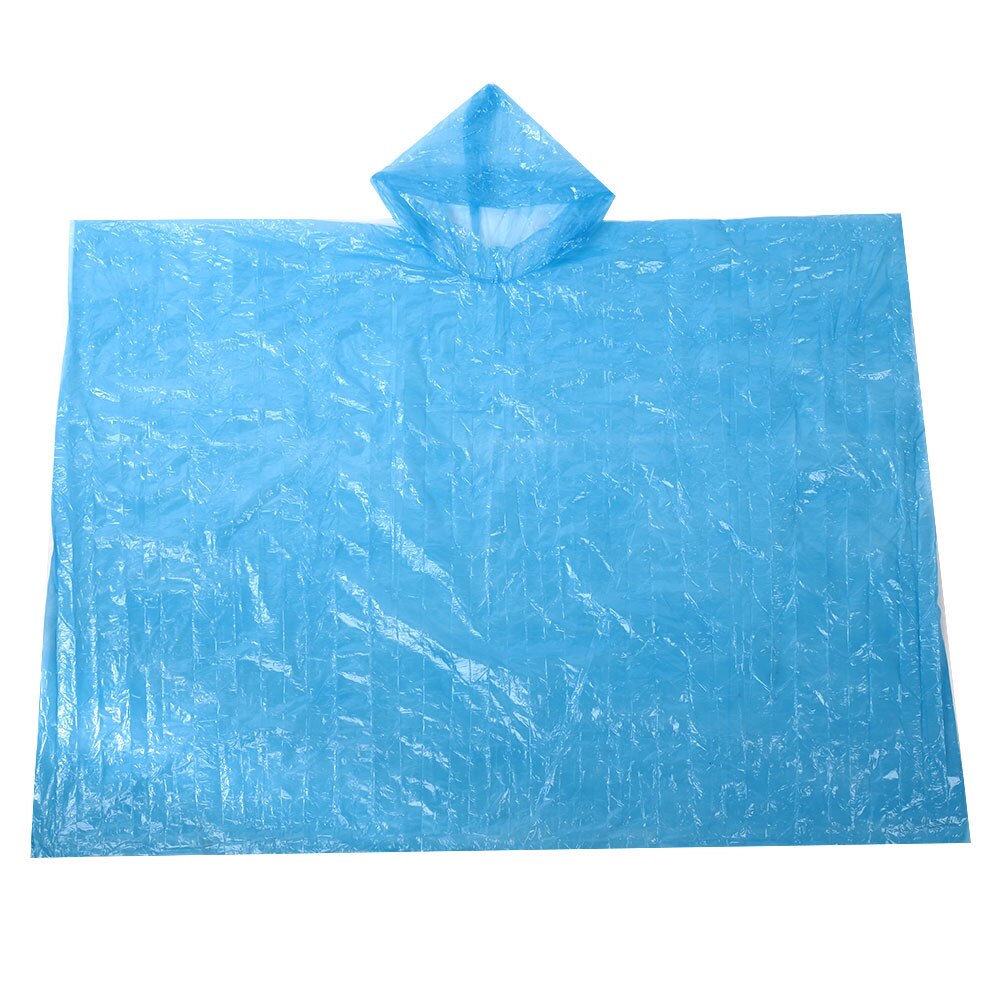 Vehemo 120 x 90cm fodbold nødregnfrakker poncho praktisk regnfrakker rygsæk hat bærbar bold