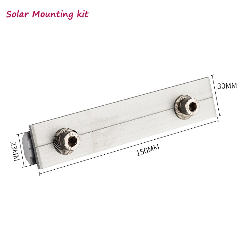solar mounting rails connectors brackets for solar panels installation on roof house solar panel aluminum material solar system