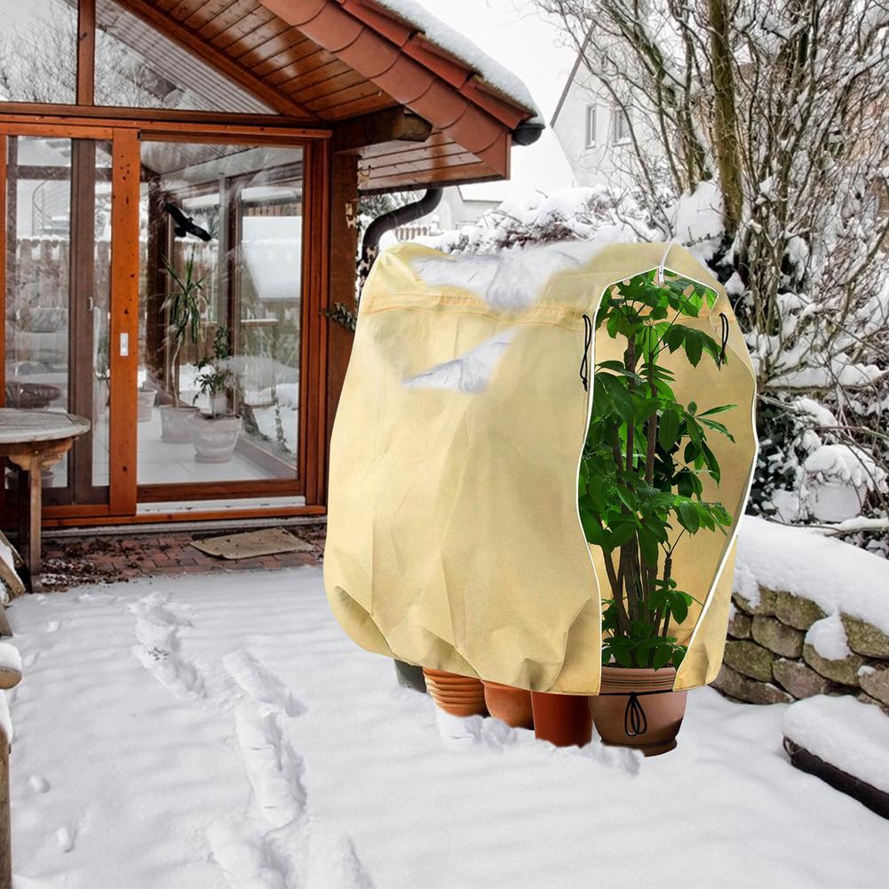Cubierta de planta cálida para invierno, arbusto de árbol, bolsa protectora de plantas, protección contra heladas para patio, plantas de jardín, cubierta de congelación de árbol pequeño