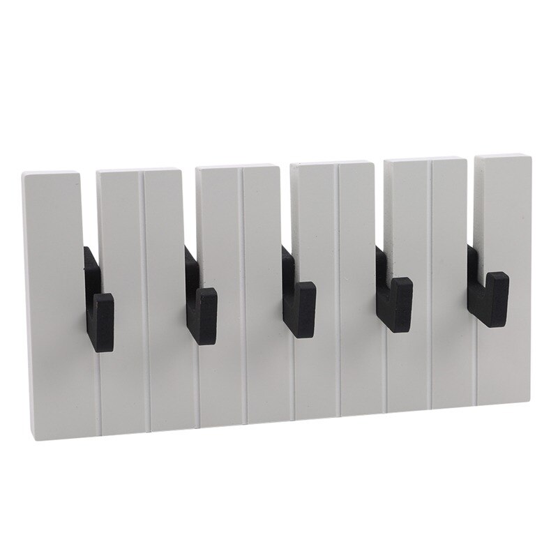 Kapstok Haak Houten Piano Stijl Kleur Muur Opknoping Decoratie Rack Magnetische Hanger Sleutelhanger Opslag Haak