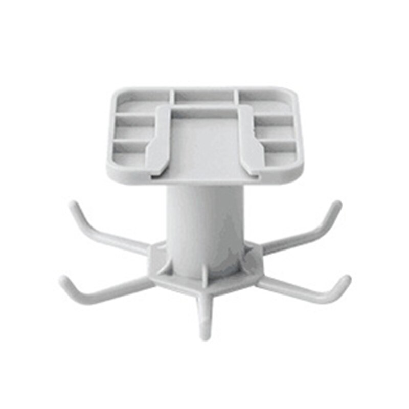 Rotatable Kitchen Organizer Rack Kitchen Goods Storage Container Suitable for Kitchens &amp; Bathroom Hook Storage Racks: Gray