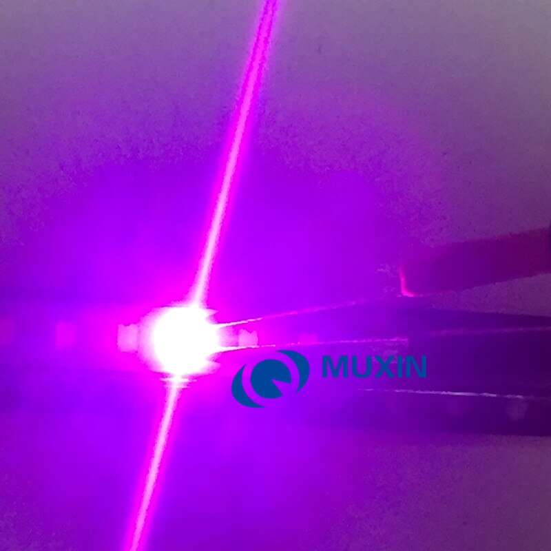 Chip LED UV púrpura 100 (0603), lámpara de diodo emisor de luz LED SMD de montaje en superficie de 20mA, ultravioleta 395nm-400nm, 1608 Uds.