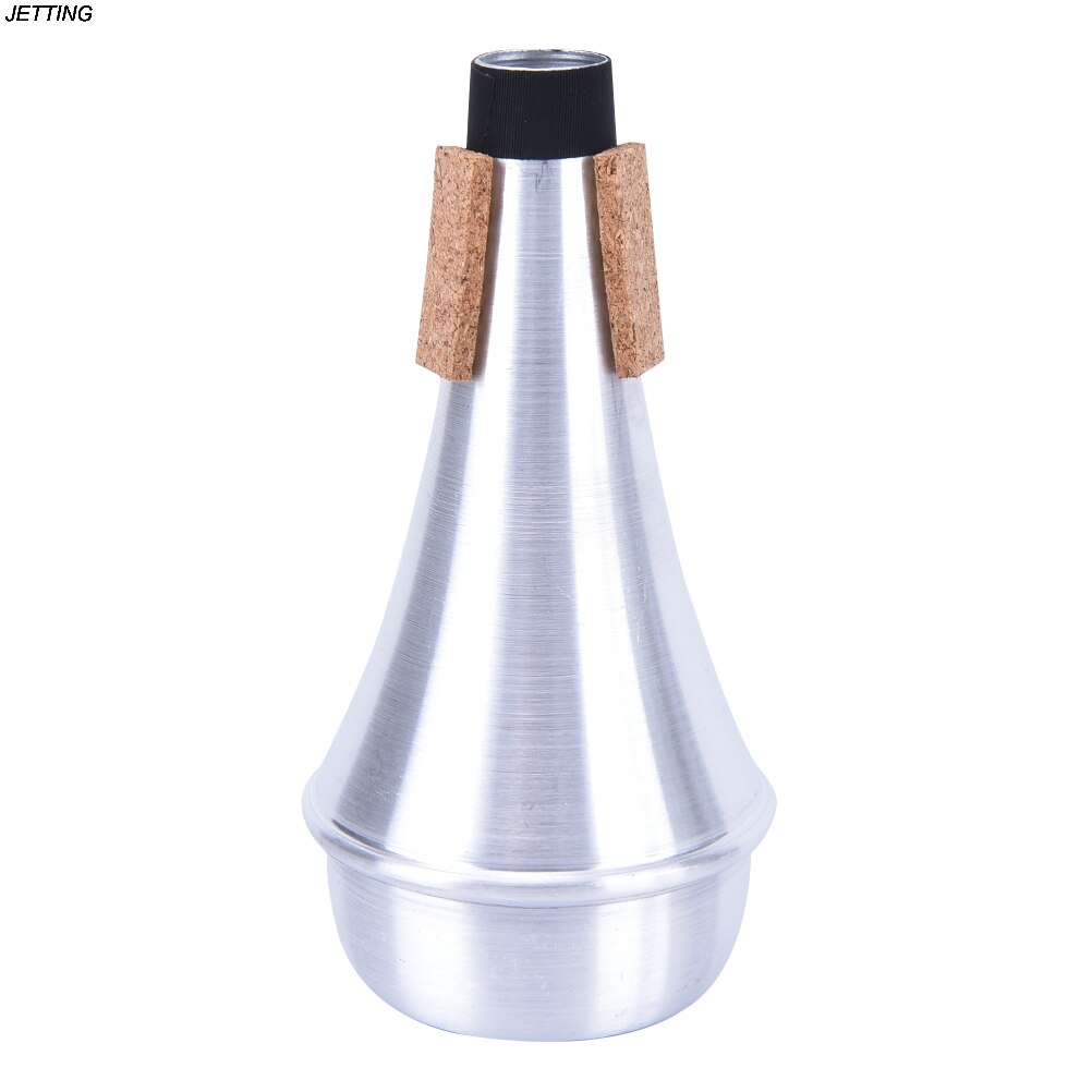Mute voor Trompet Aluminium Rechte Trompetten Mute Voor Jazz Instrument Praktijk Beginner 68*68*135mm