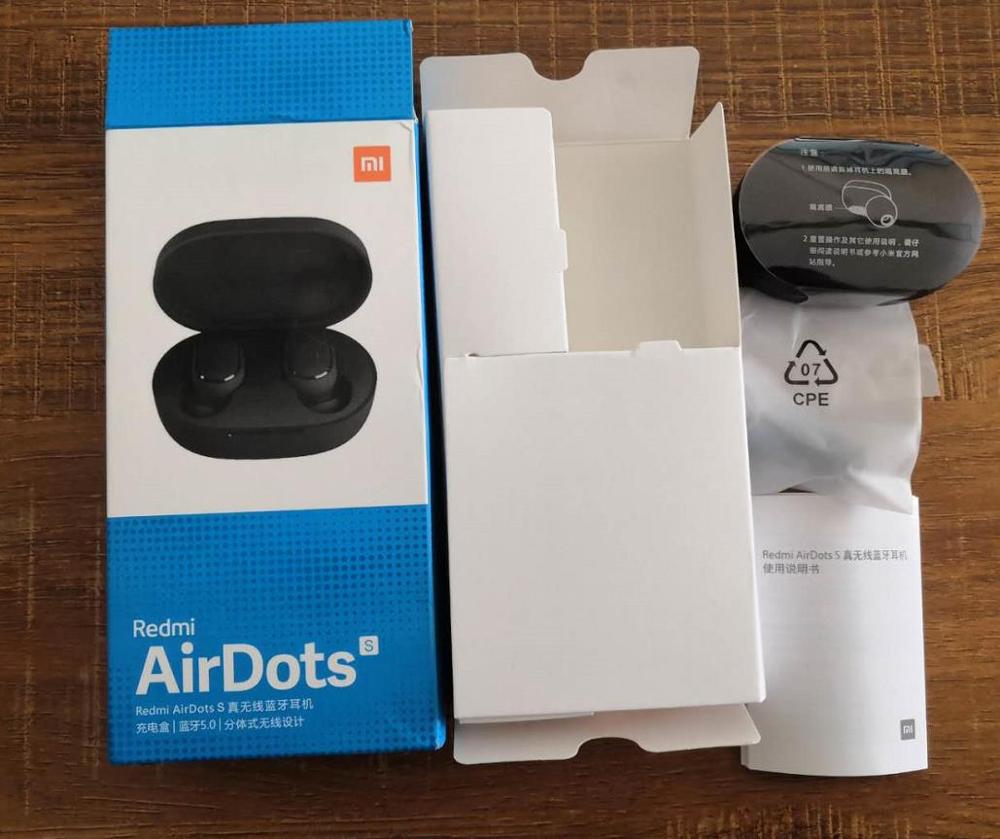 Original Xiaomi Redmi AirDots 2 AirDots S AirDots básico Ture inalámbrico Bluetooth auricular reducción de ruido auriculares estéreo: xiaomi AirDots S