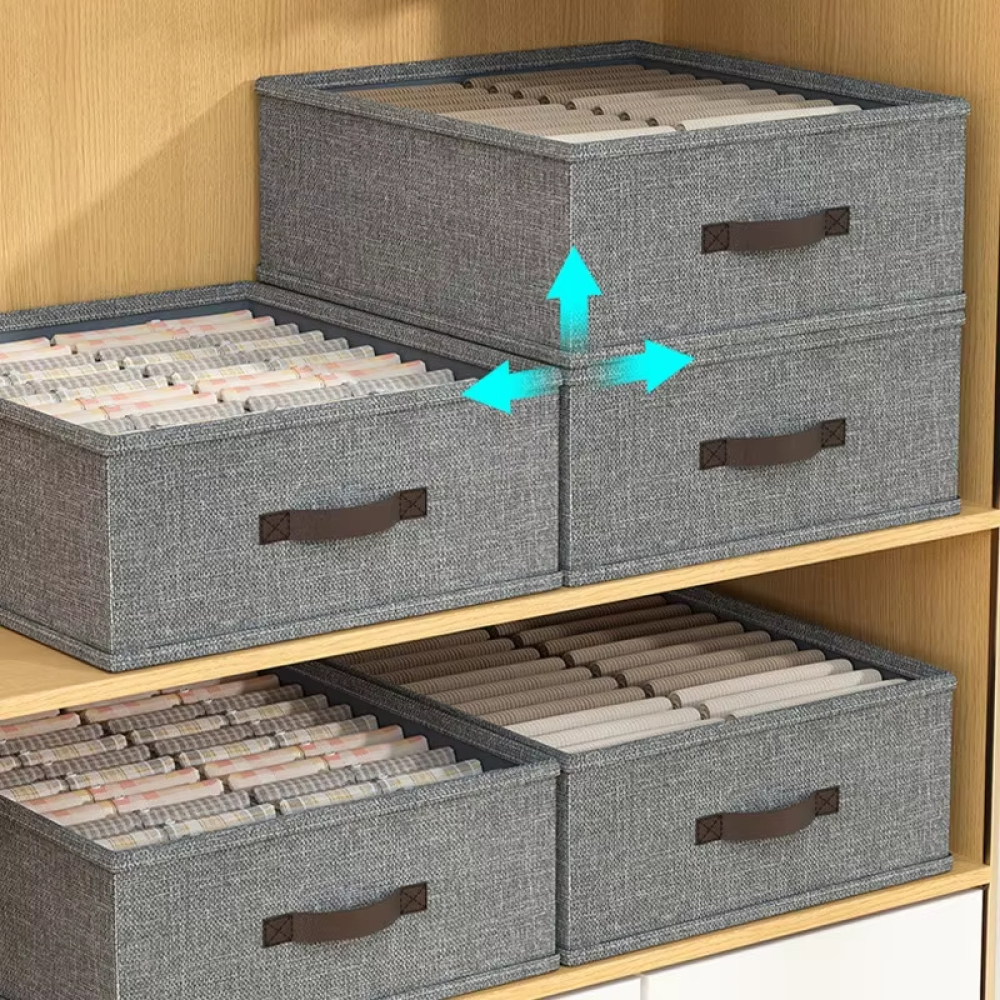 Kast Lade Organizer Box Garderobe Kleding Organizer Grote Capaciteit Broek Trui T-shirt Opbergdoos Met PP Board