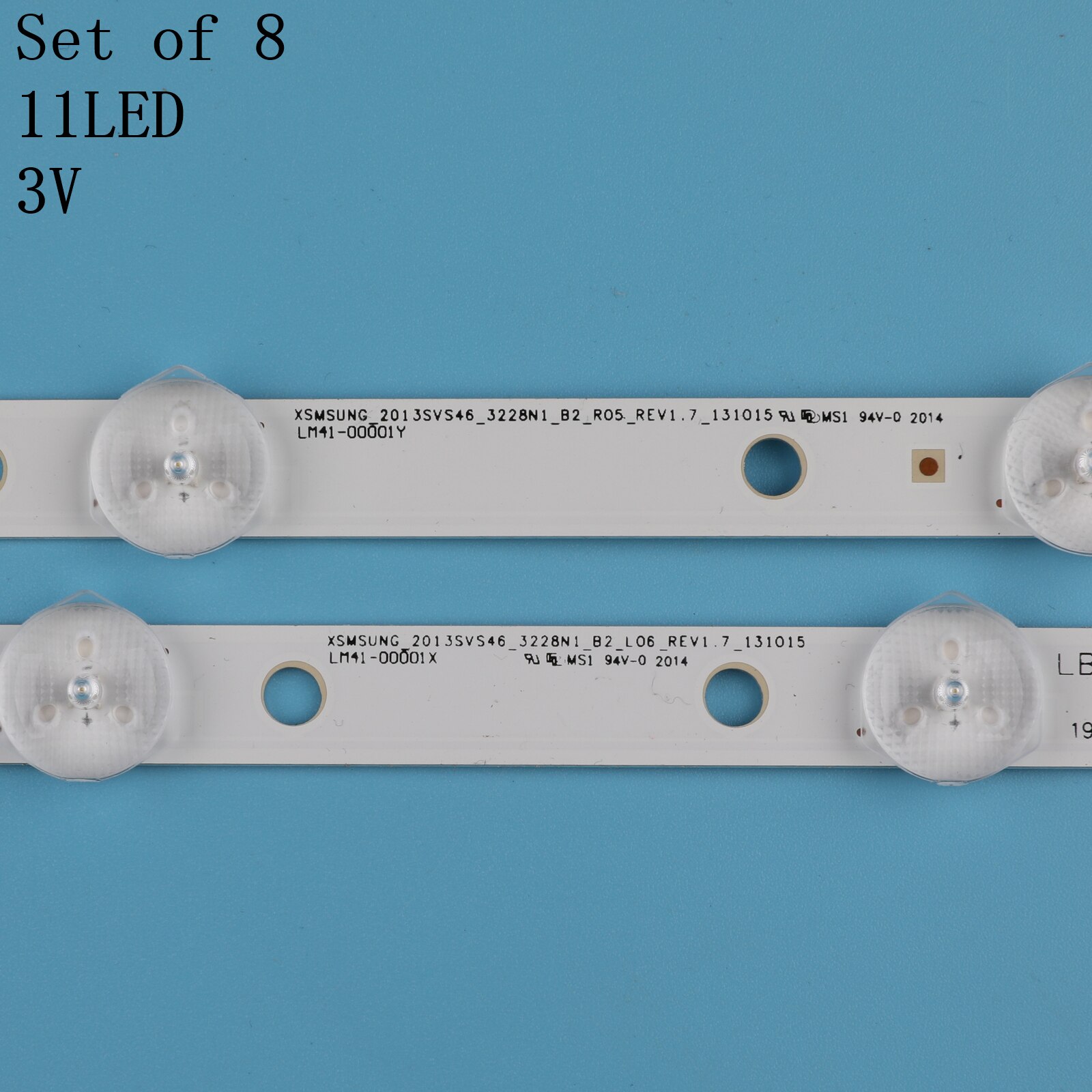 LED backlight strip 11 lamp for Samsung 46"TV 2013SVS46 CY-DF460BGLV1H D3GE-460SMB-R1 D3GE-460SMA-R2 UN46EH5000 UE46H6203
