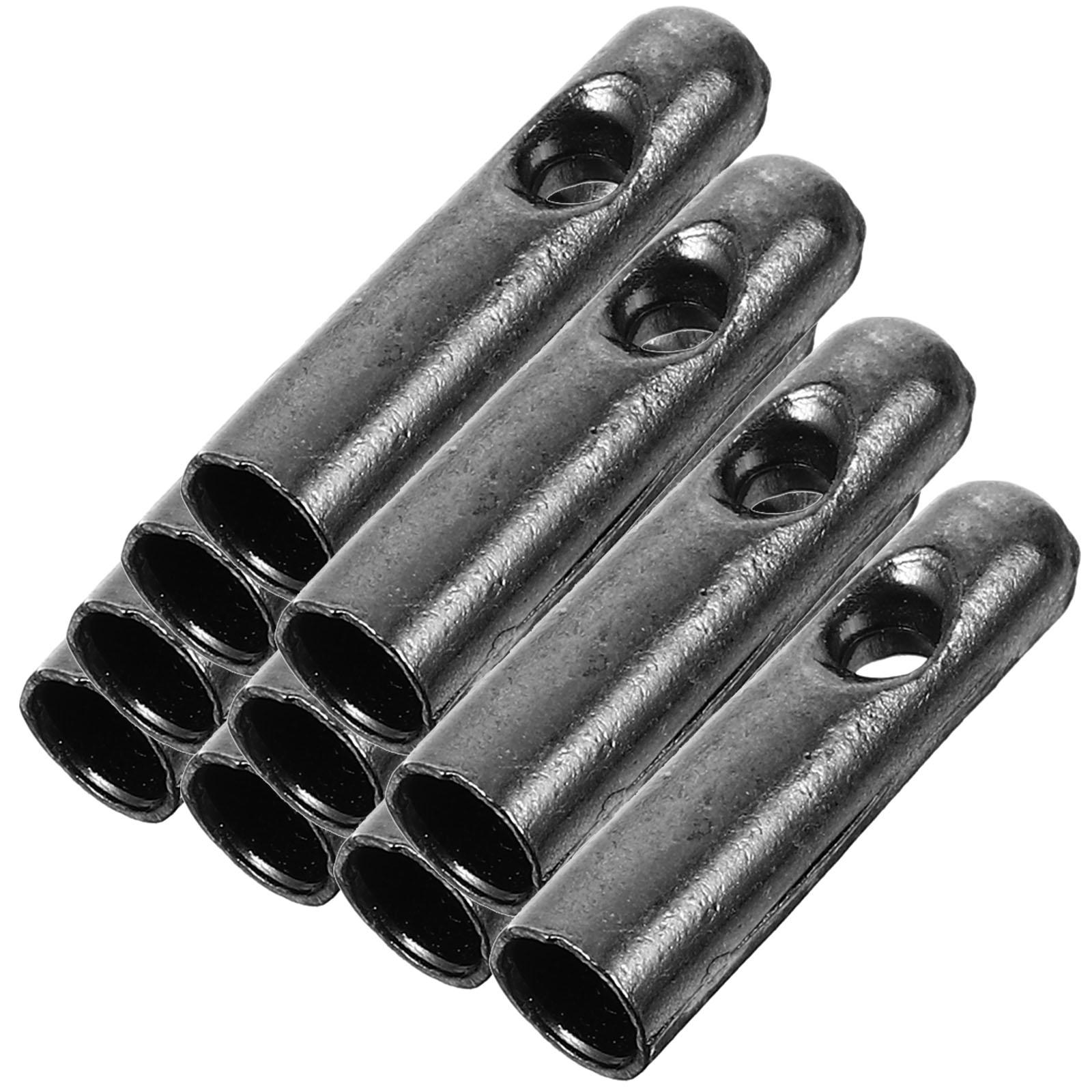 10-teiliges Regenschirm-Zubehör, zusammenklappbare Schwanzperlen, Komponenten-Reparaturteile, Metall-Ersatz-Knochenabdeckungen, faltbar