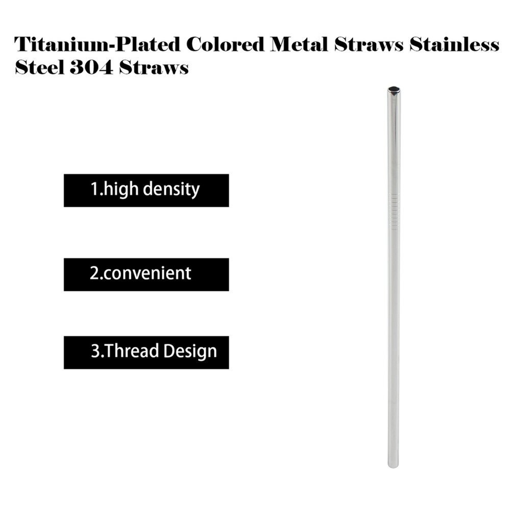 50 sztuk tytanowe kolorowe metalowe słomki herbata mleczna słomki robić picia ze stali nierdzewnej 304 słomki słomki ze stali nierdzewnej