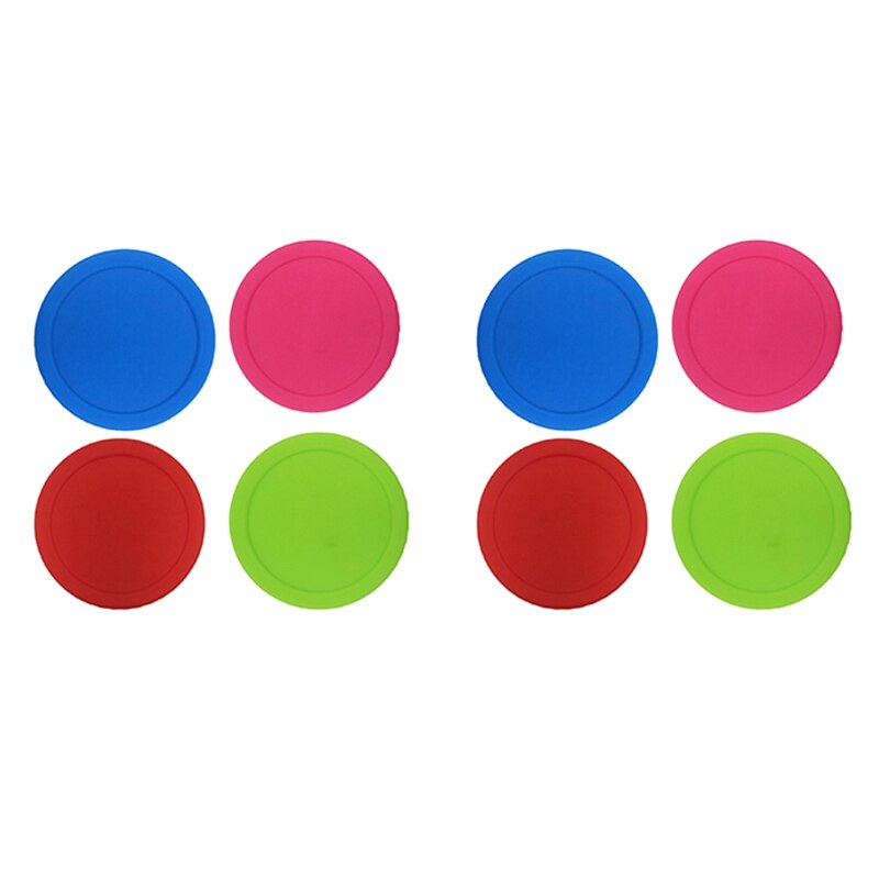 8Pcs Various Color Wide Mouth Mason Jar Seal Lids Storage Caps Fermenting Covers Leakproof Replacement Lids with Silicone Seal f