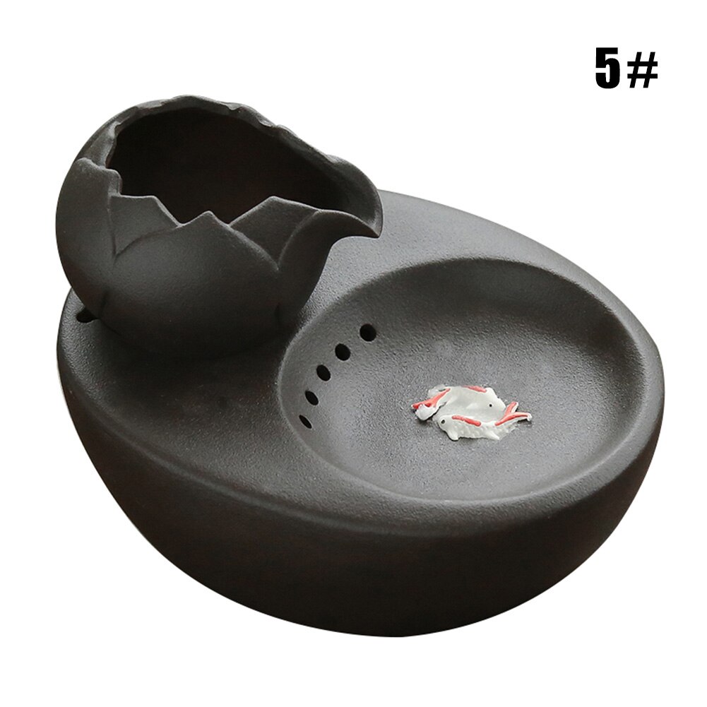 Newly Cat Ceramic Water Fountain Automatic Pet Drinking Fountain Quiet Electric Water Dispenser: 5