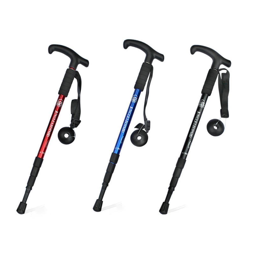 Anti-chok nordic walking sticks teleskopiske vandrestave ultralette vandrestokke med gummispidsbeskyttere