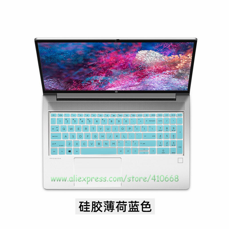 Ultra-thin Silicone Laptop Keyboard Cover Skin Protector For HP Zbook Fury 15 G7 fury 17 G7 G8 15.6 17.3 inch Mobile Station: Skyblue