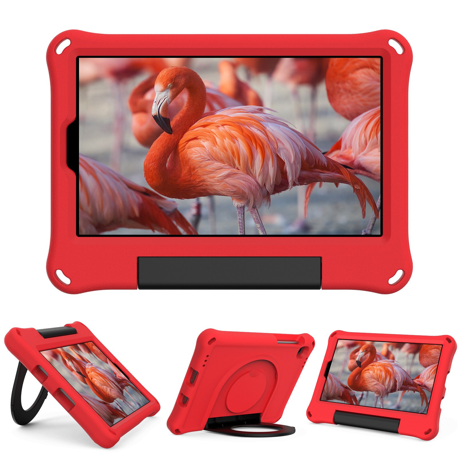 Voor Samsung Galaxy Tab A7 Lite Case Eva Tablet Stand Cover Case Voor Galaxy Tab A7 Lite SM-T220 SM-T225 8.7 inch Kids Case: Red