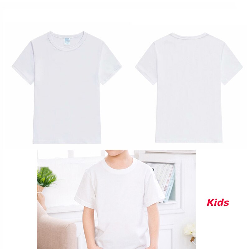 Sublimation blank t-shirt tøj varmeoverførsel reklame stof t-shirt mænd kvinder & #39 ;s og børn & #39 ;s tøj modal: Kid xl