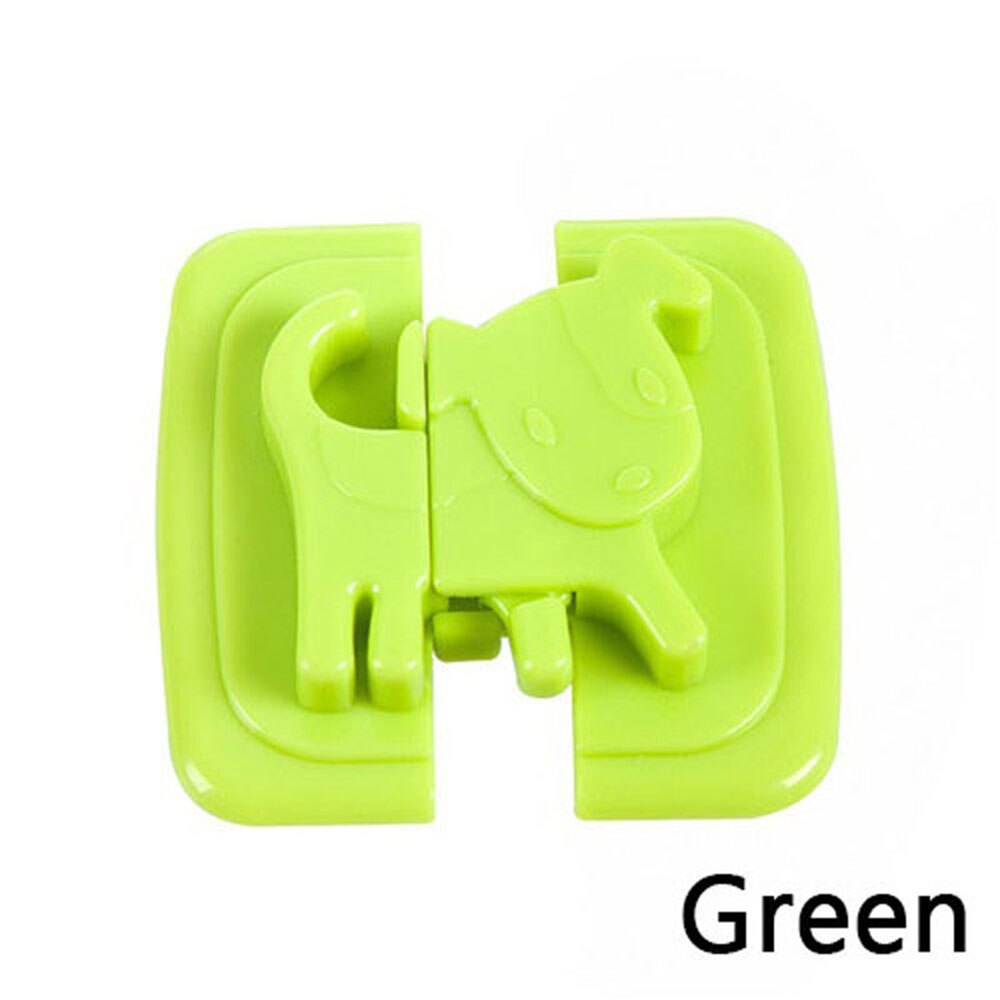 1 stks Lijm Plastic Veilig Cartoon Koelkast Lock Leuke Hond Vorm Kasten Kasten Lade Lock Kids Care Protection