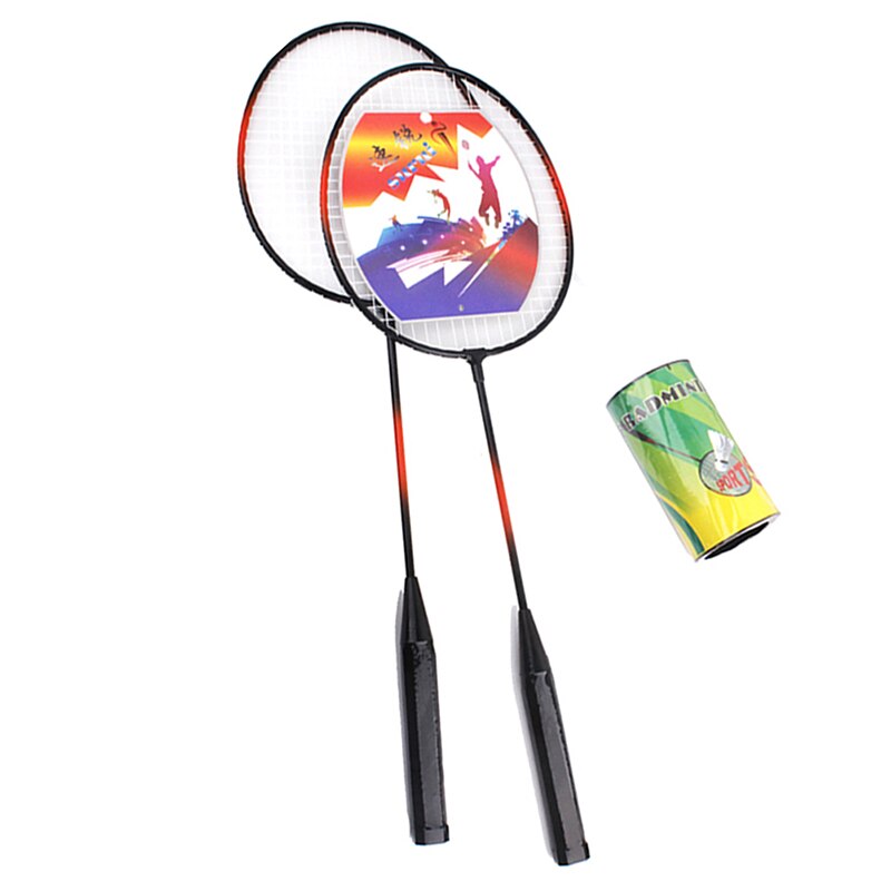 Badminton Rackets Set Family Double Badminton Racquet Titanium Alloy Lightest Playing Badminton Garden Game