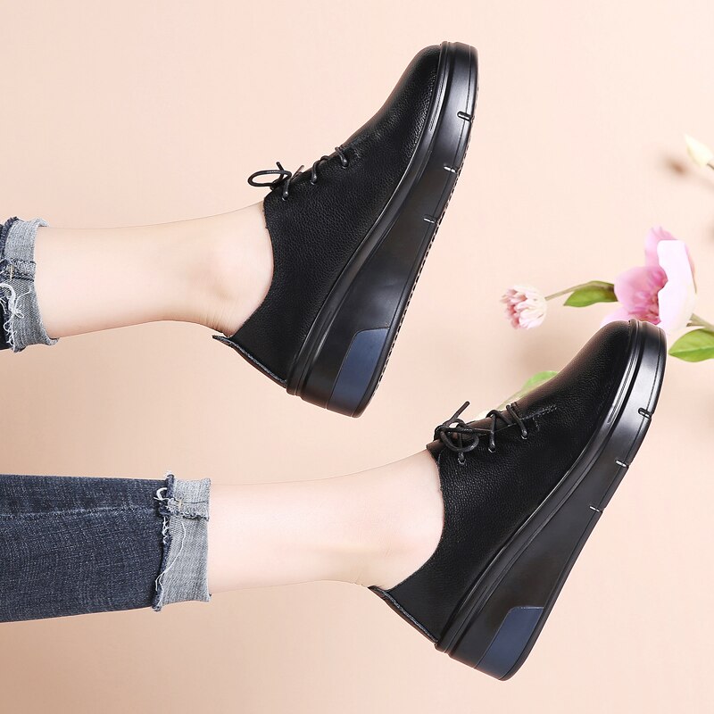 Women Tennis Shoes Tenis Feminino Lady Walking Sport Shoes Sneakers Chaussures Femme Zapatos De Mujer Black Tenis Plataforma 7