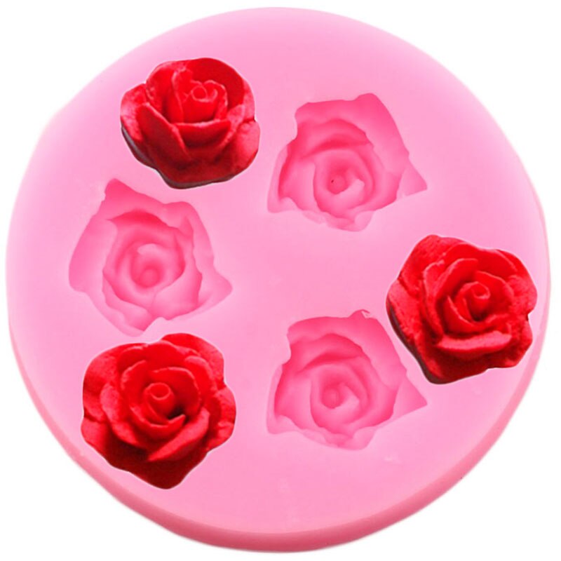 3D Rose Bloemen Siliconen Mallen Bruiloft Cake Decorating Gereedschap Diy Bakken Fondant Chocolade Mallen Snoep Polymeer Mal Van Klei