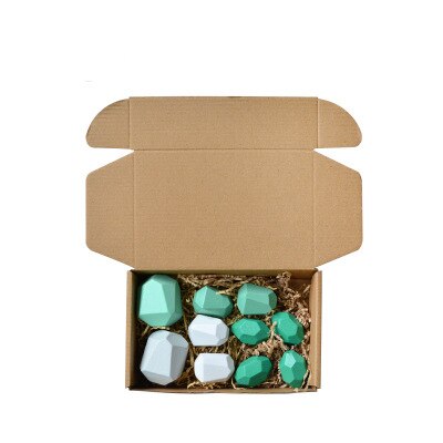 10 stücke Farbige Kiefer/Buche Stein Jenga Baustein Pädagogisches Spielzeug Baby Stacking Spiel Balancing Stein Jenga Holz Spielzeug für Kinder: plum