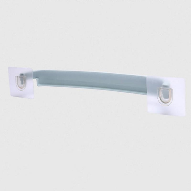 Plastic zelfklevende Handdoekenrek Muur gemonteerde Badkamer Frame Adhesive Badkamer Plank Hanger Toiletrolhouder toiletpapier