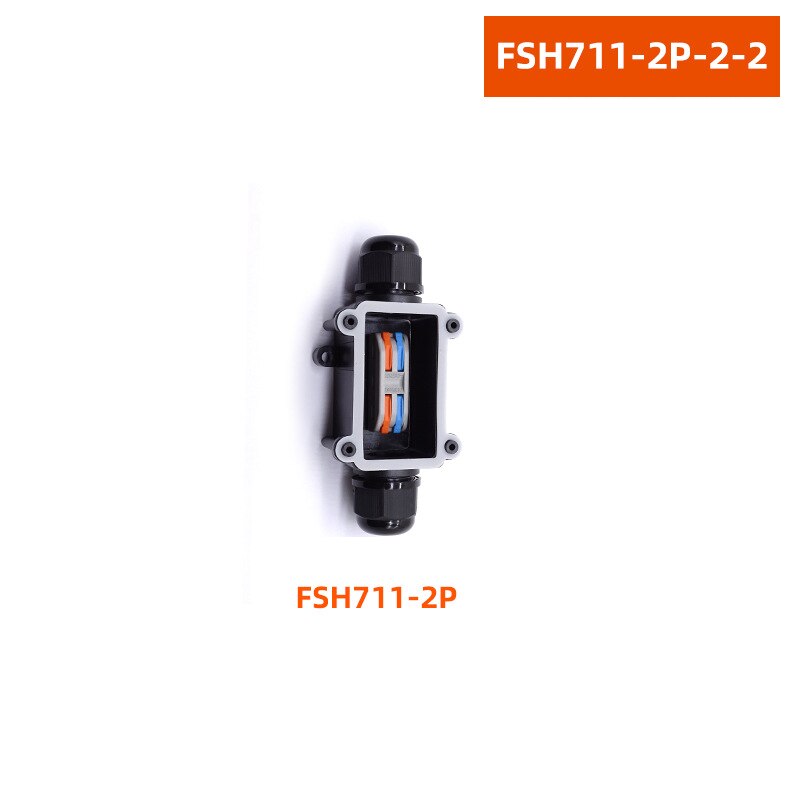 IP68 Waterproof Terminal Box FSH711 Indoor Small Outdoor Terminal Waterproof Terminal Box with Terminal Terminal 2 3 4 Way: 5PCS / 2P