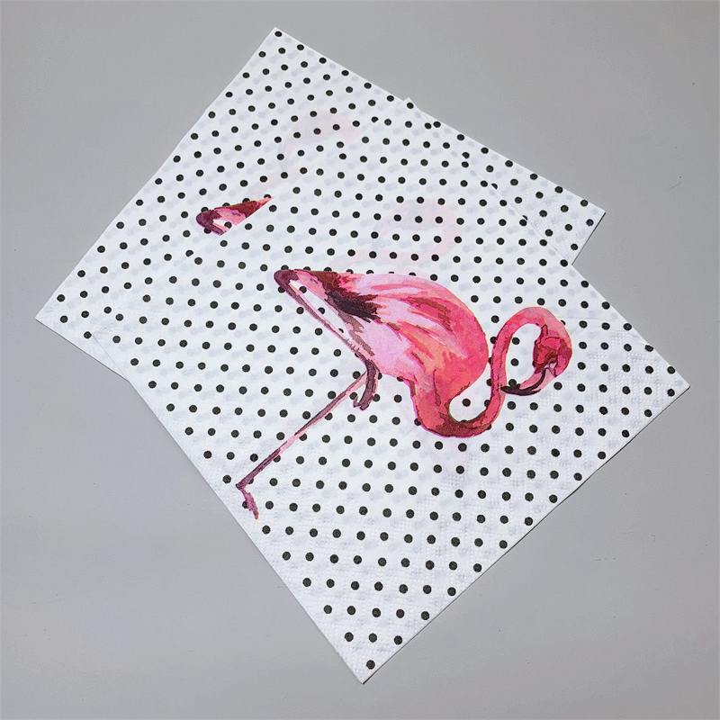 20 Stks/pak Flamingo Tafel Decoupage Papier Servetten Zomer Servet Papieren Tissue Voor Wedding Party Supplies