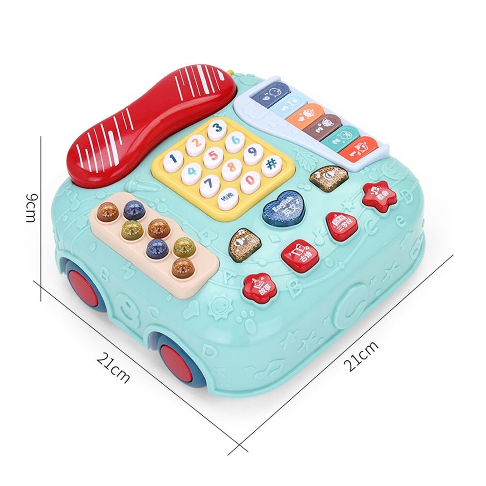 Baby Telefoon Kinderen Speelgoed Auto Vormige Speelbal Tweetalige Speelgoed Mobiele Telefoons Toy Telefoon Telefoon Jouet Enfant Speelgoed Telefoon Voor Kinderen