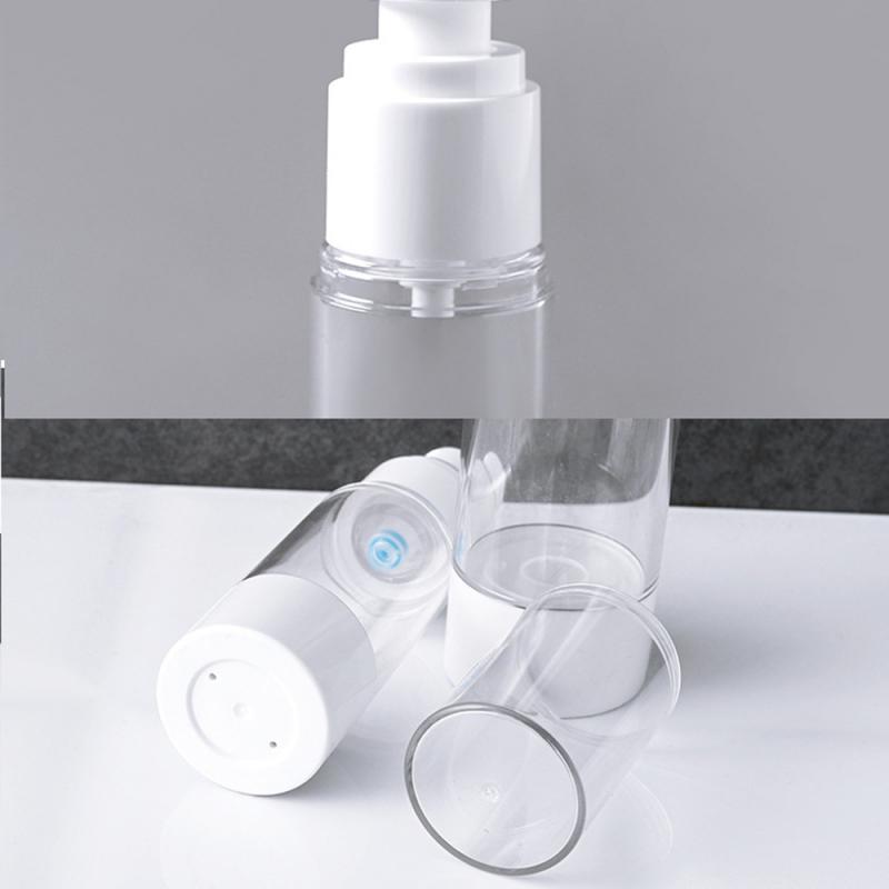 30/50/100ml Reise luftlos Drücken Flasche Pumpe Leere sprühen Emulsion flasche Kosmetische Vakuum Schäumen flasche transparent tragbare
