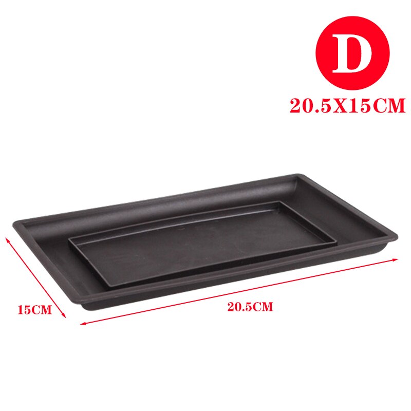 1Pc Imitatie Paars Zand Plant Tray Voor Plastic Bloempot Balkon Vierkante/Rechthoekige Potten Bonsai Kom Tuin Decoratie: D