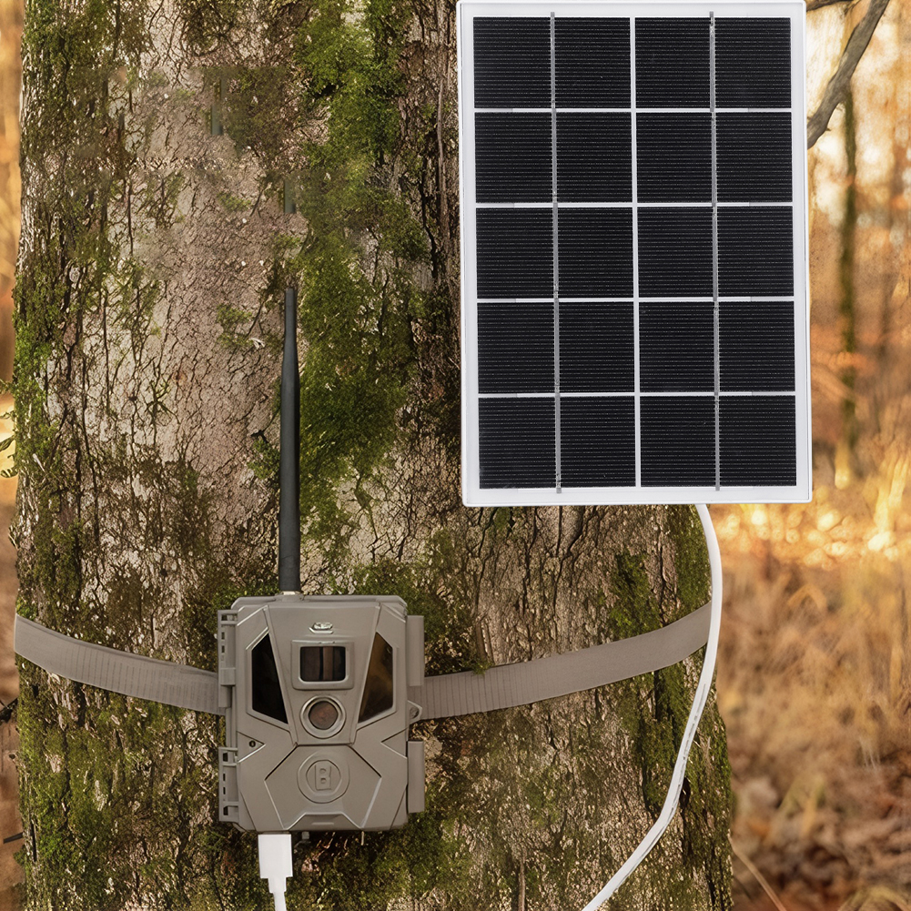 3.3W Solar Panel IP65 Waterproof Micro USB&Type-C Solar Panel Charger for Arlo/Ring/Eufy/Blink Doorbell Security Camera