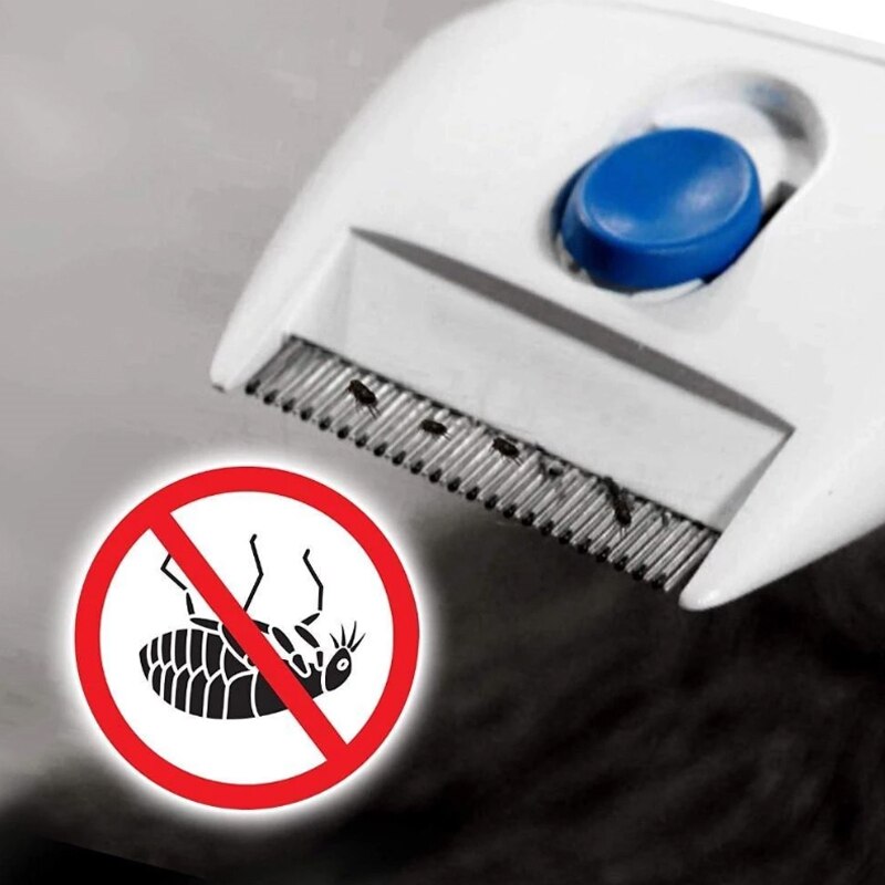 Pet Flea Comb Head Lice Remover Pets Flea Control Flea Cleaner and Tick Killer Dog Electric Comb For Fleas And Ticks