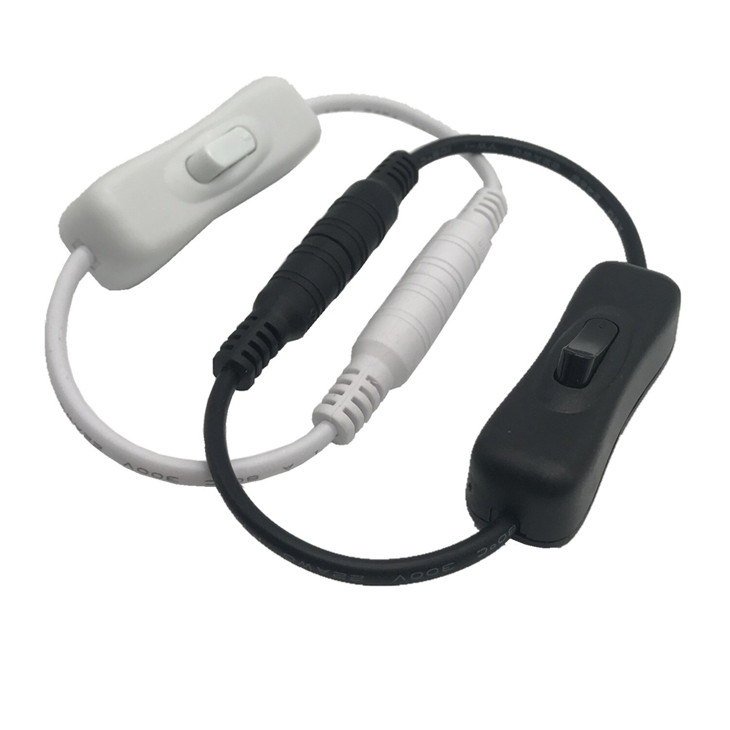 304 Switch Inline Toggle Rocker On Off Switch 5.5x2.1mm Male to Female DC Power Cable Connector
