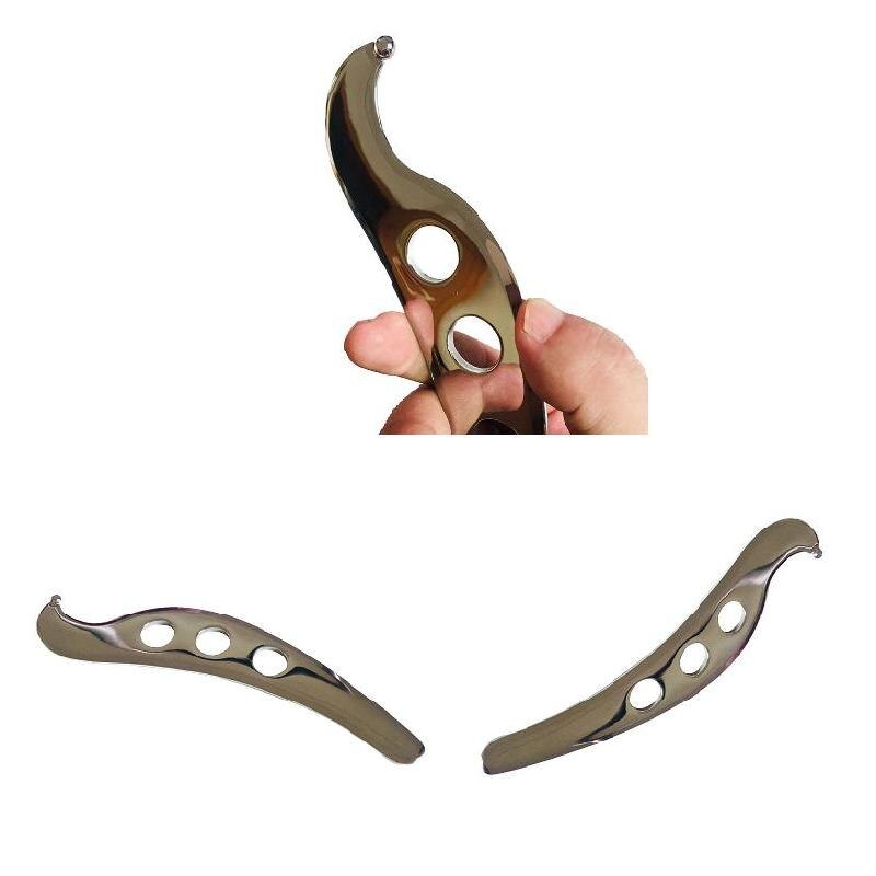 Stainless Steel Scraping Board Plate Physical Therapy Tissue Muscle Massage Tool RJ99