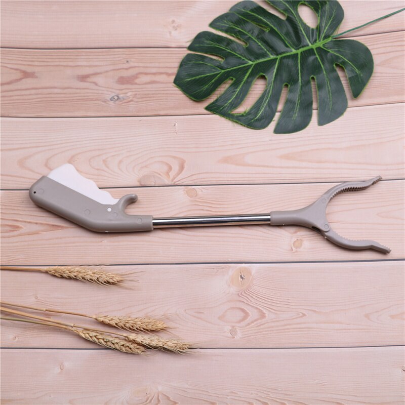Recogedor de basura plegable de 40cm, herramienta para recoger basura, palo de agarre extensible