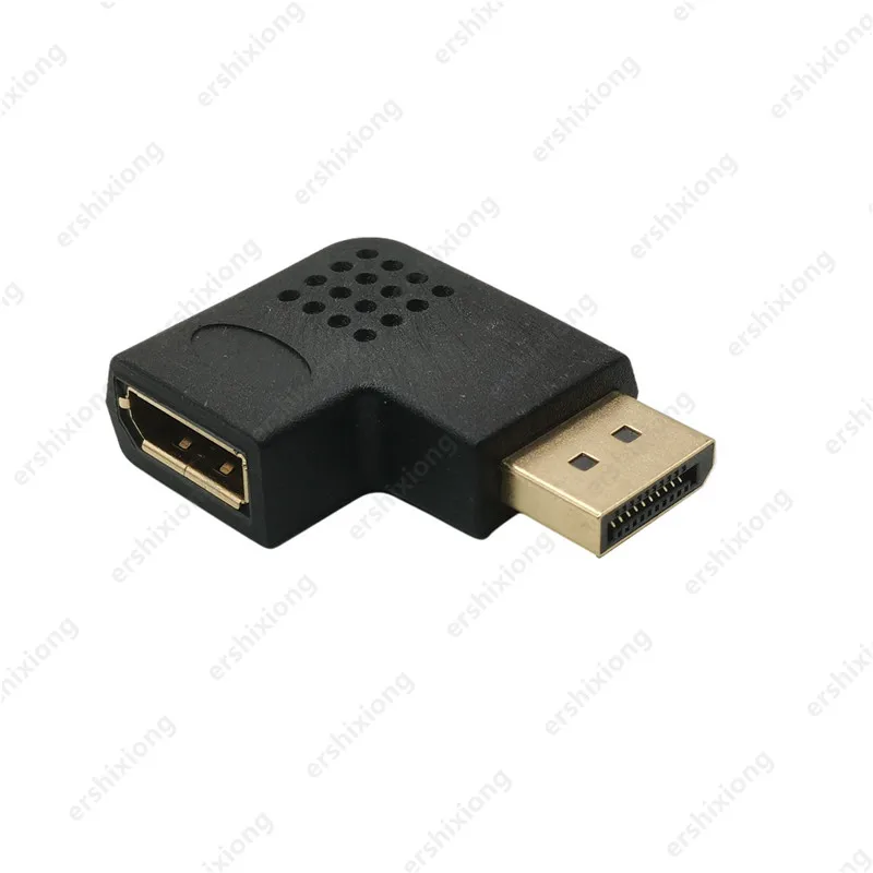 90 Graden Hoek Displayport 1.2 Converter Up Down Displayport Adapter Links Rechts Schuine Dp Adapter 4K/60Hz 2K/144Hz Passeren Door: Blauw