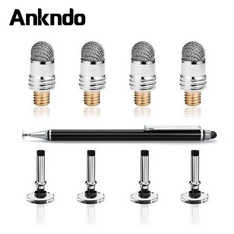 ANKNDO-Bolígrafo Universal para teléfono, tableta, puntas de bolígrafo, cabezal de tela táctil, accesorios de lápiz óptico para ordenador portátil, puntas de lápiz de pantalla