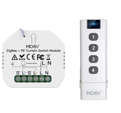 1-5Pcs Tuya Wifi Rf Roller Blind Shutter Smart Gordijn Switch Module Gemotoriseerde Rolluik Jaloezieën Motor 2mqtt Werken Met Alexa: kit 1