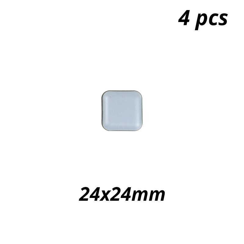 Magic Furniture Easy Sliders Felt Pad Rubber Feet Floor Protector Chair Pad Round Glides Seat Leg Protectors Table Pads: Square 24x24mm 4pcs