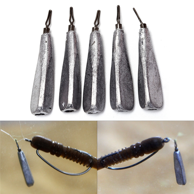 5pcs/lot Fishing Lead Sinker Weight Size 2.7g/3.2g Water Droplets Lead Weights Fishing Lead Sinkers Fishing Accessories