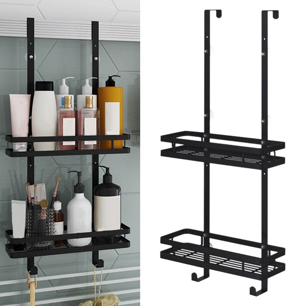 Stainless Steel Shower Bath Shelves Shelf Shelf Door Back Bathroom Basket Holder Bathroom Storage Holder