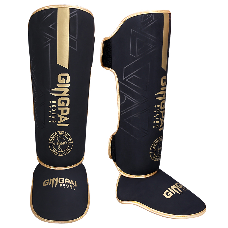 1 Paar MMA Boxen Muay Thai Schienbeinschoner Kickboxen Beinstütze Schild Ausrüstung Karate Knöchel Fußschutz Knöchel Legging: M / Burgunderrot