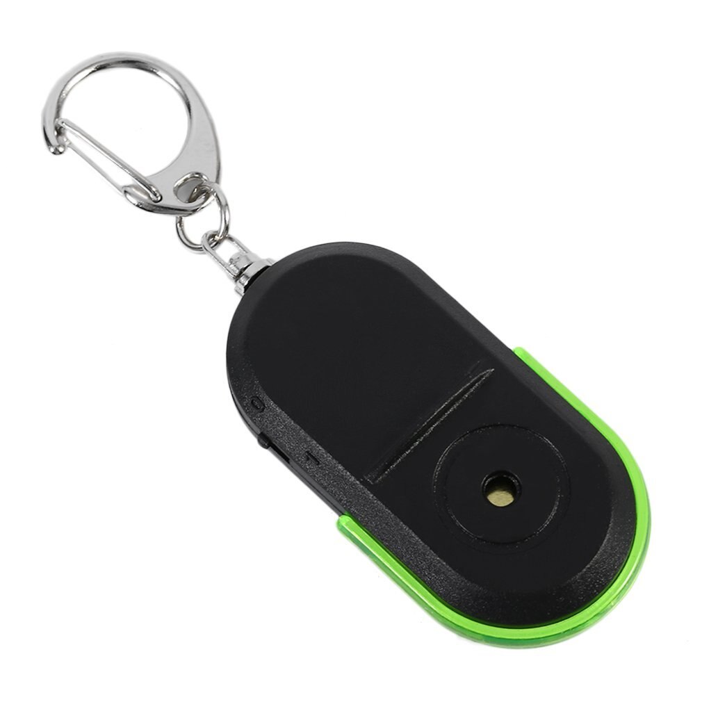 Portable Size Old People Anti-Lost Alarm Key Finder Wireless Useful Whistle Sound LED Light Locator Finder Keychain