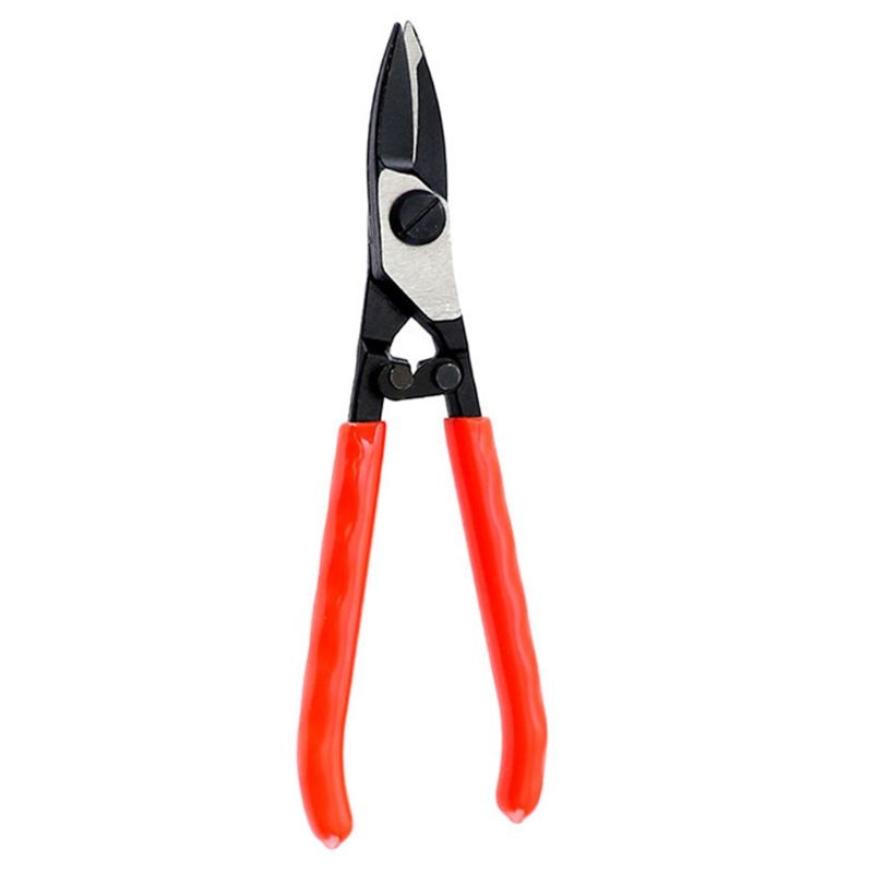 Tijeras para cortar láminas de Metal, tijera de estaño de cabeza recta de acero, 7 pulgadas