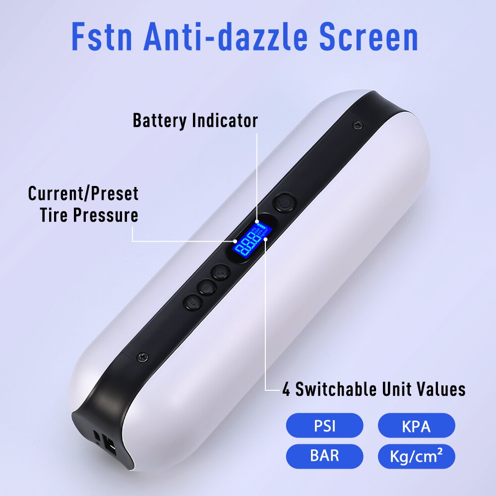 Cycplus Smart Luchtpomp Fietsen Fiets Accessoires Fiets Pomp Mini Draagbare 150PSI Digitale Bandenspanning Detector Voor Bal Pompa