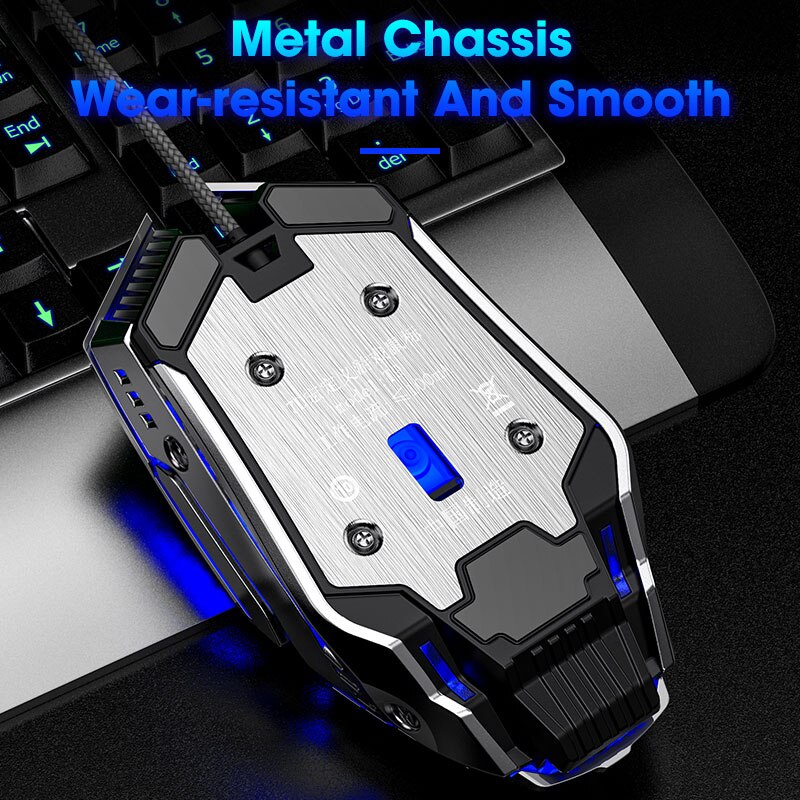 USB Wired Gaming Mouse 2400DPI Adjustable 4 Buttons LED Optical Gamer Mause Computer Mice for PC Laptop Mouse Gamer