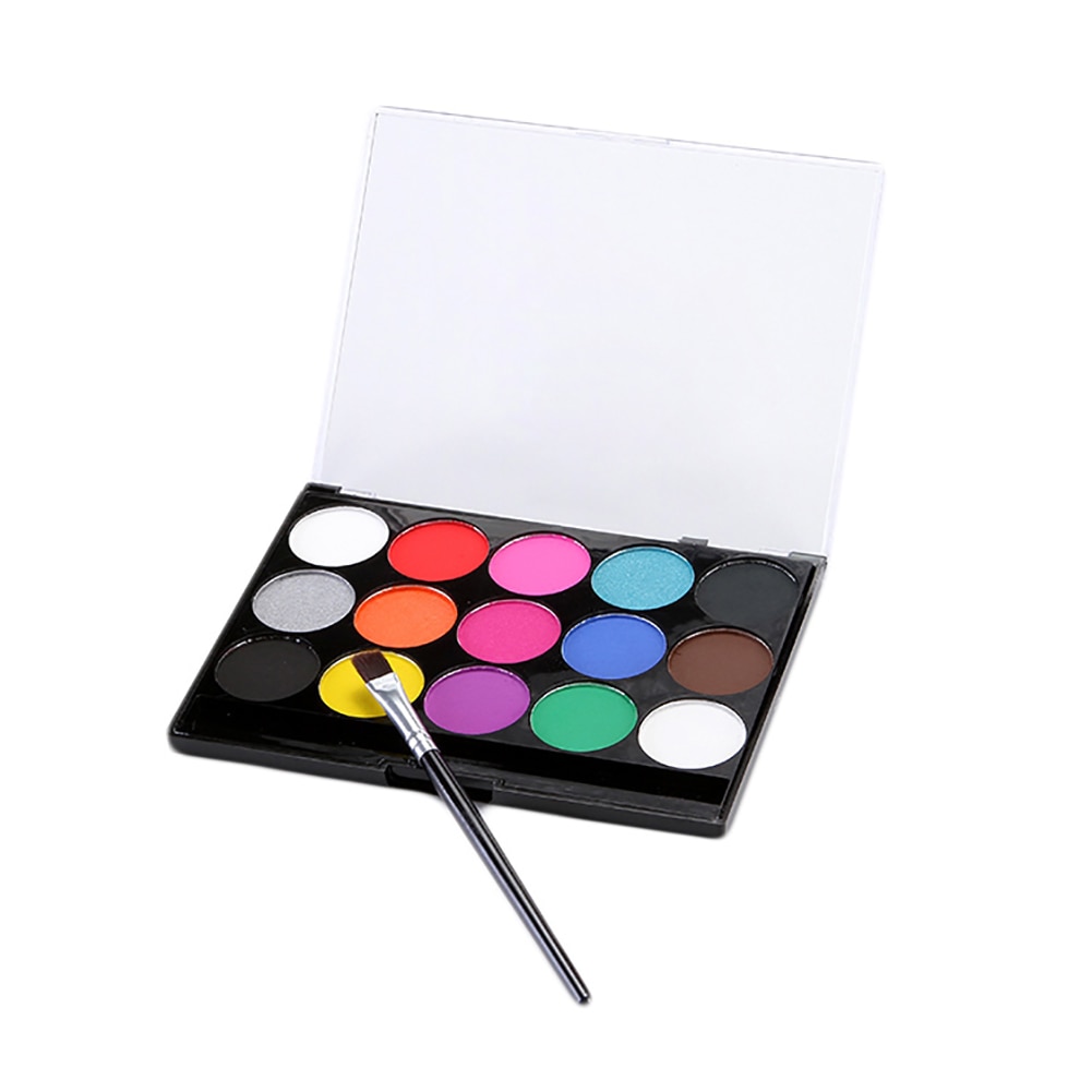 Stylo Double tête pour peinture corporelle, 15 couleurs, pinceau à dessin pour le visage, maquillage, Halloween, Carnaval