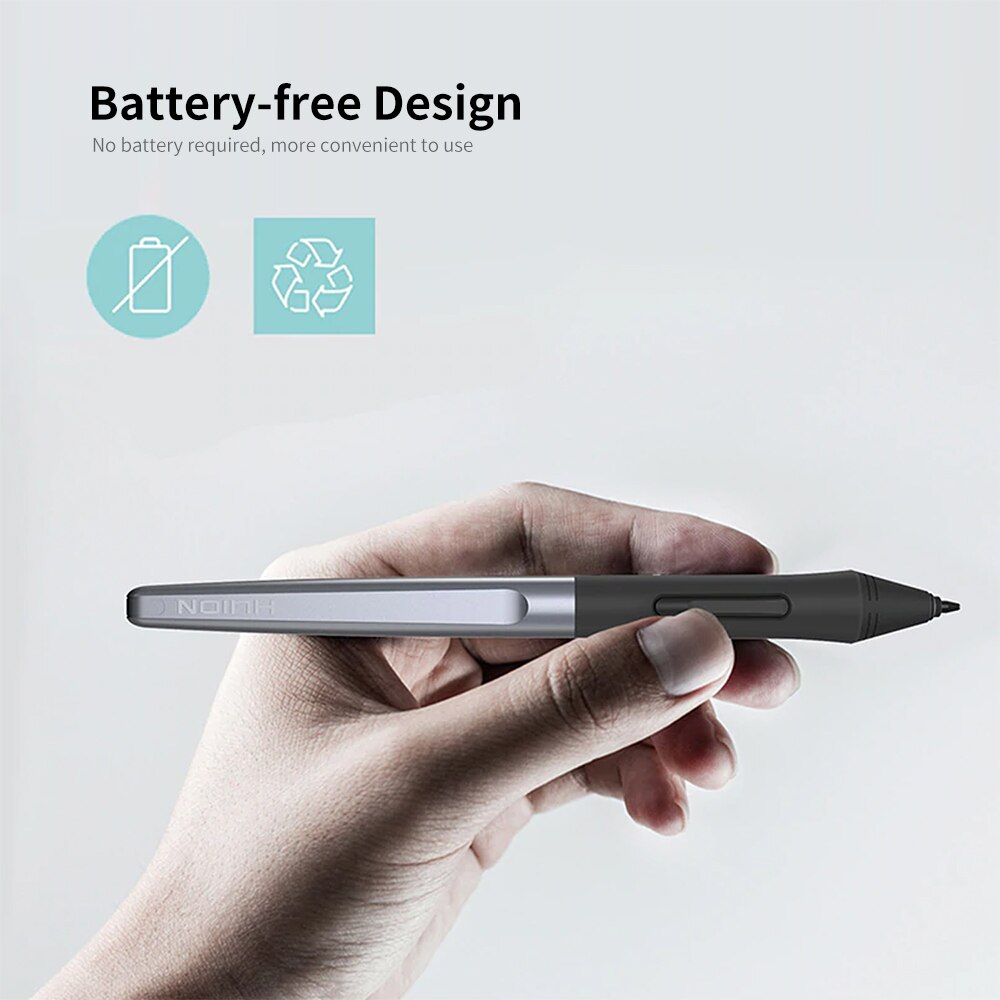 Huion PW100 Digital Pen Battery-free Digital Pen with 2 Programmable Buttons for Huion H1060P H610PRO V2 Graphic Tablets