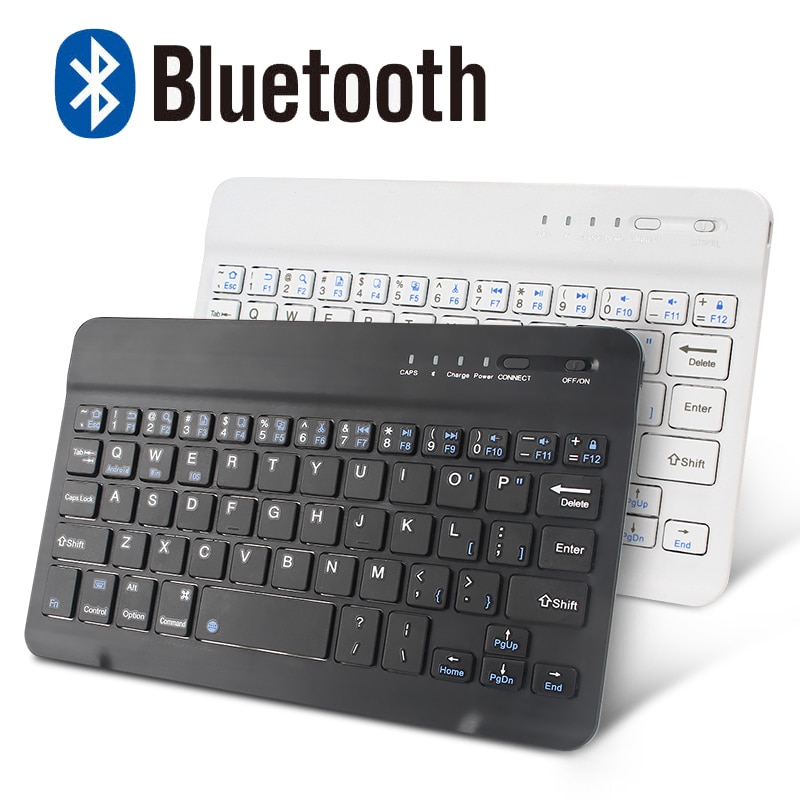 Wireless Keyboard Bluetooth Mini Keyboard Tablet Laptop Phone Keyboard Rechargeable Andriod IOS Windows Spainsh Russian Keyboard