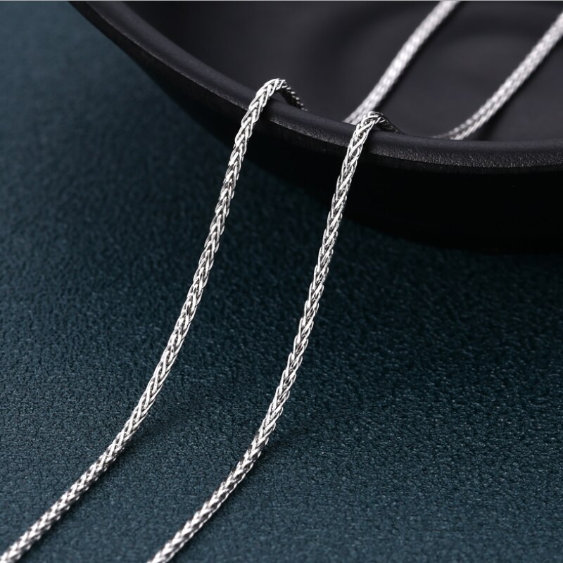 S925 collana in argento Sterling retrò tendenza corda di canapa tessitura donna argento tailandese personalità retrò corda catena collana gioielli