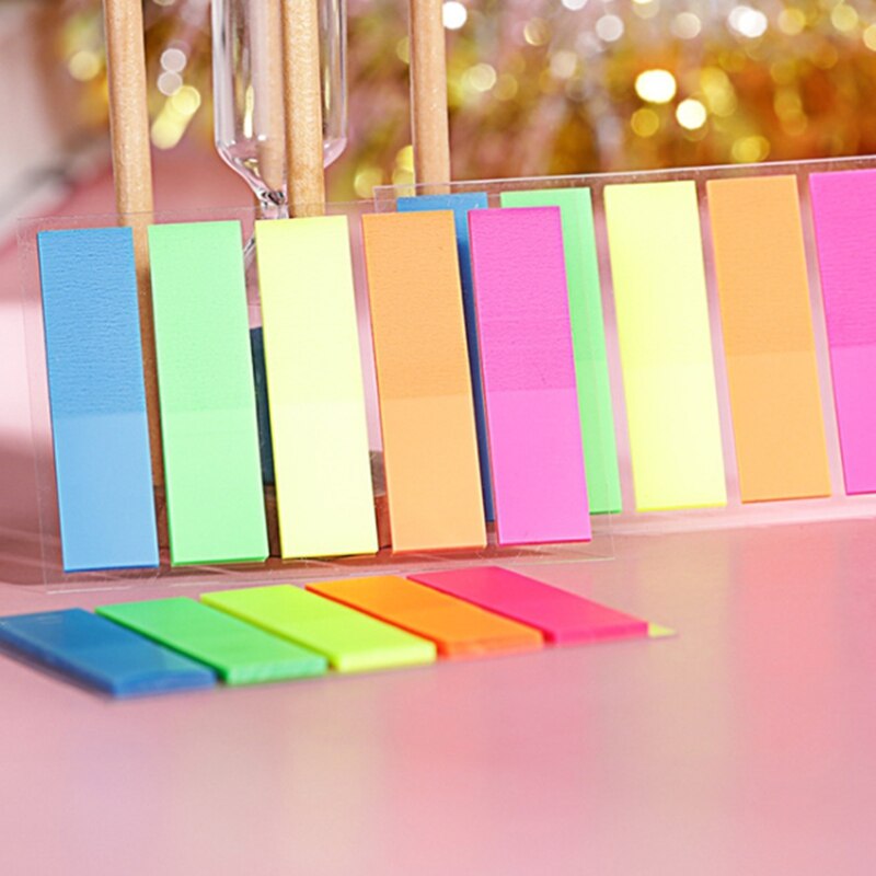 Cute Sticky Notes adhesive Post It Office School Supply Scratch Stationery Rainbow Memo Pad Index Notepad sketchbook Planner